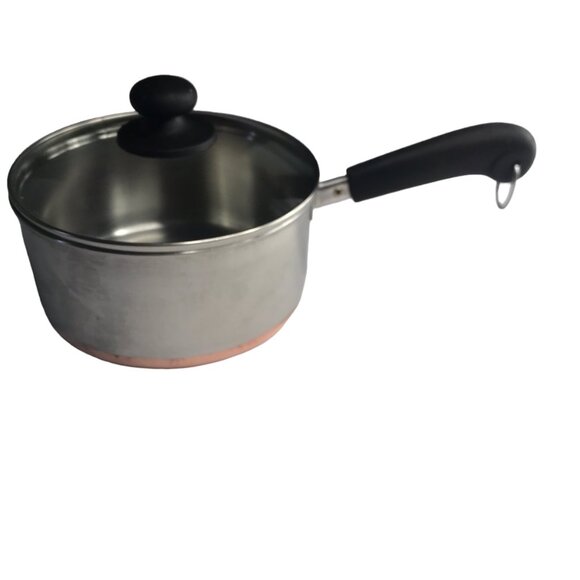 Revere Ware Small Saucepan Pan Pot Copper Bottom with Clear Glass Lid, 2 Qt - Picture 15 of 16